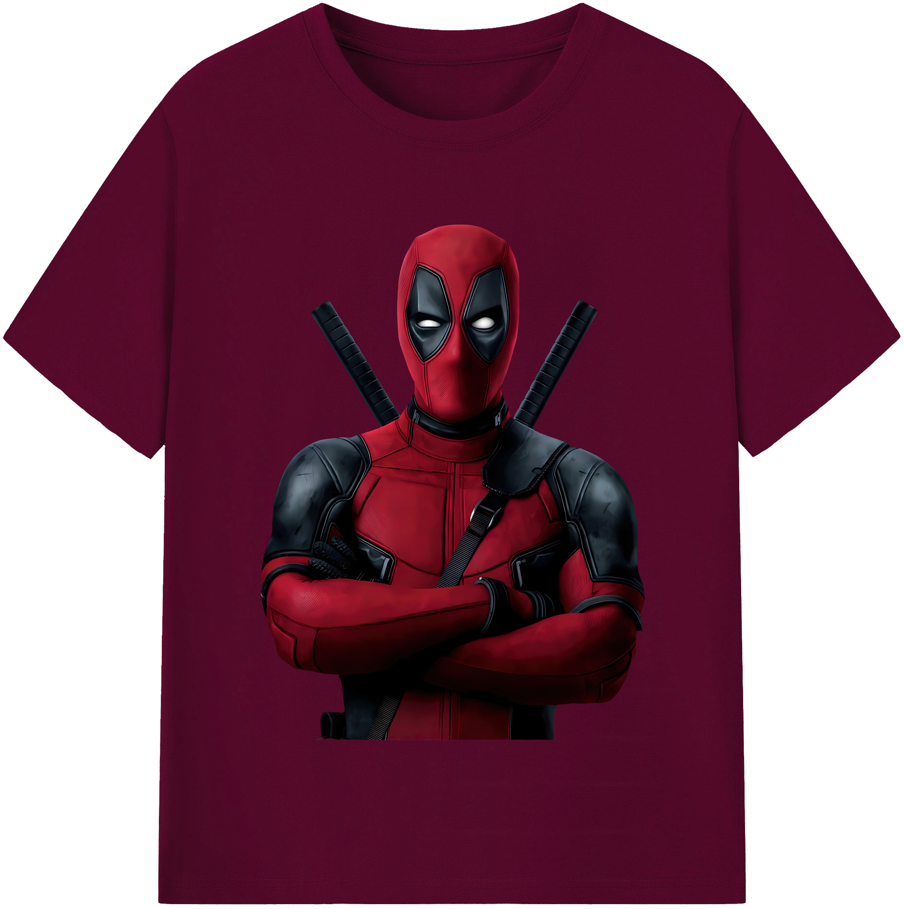 （画像用） Deadpool デッドプール レディースカジュアルプリントTシャツ（綿100％）